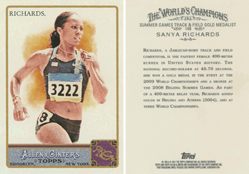 Allen & Ginter (Topps), 2011 - Sanya Richards
