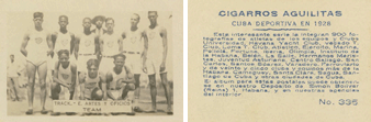 Cuba Deportiva En 1928 (Cigarros Aguilitas)