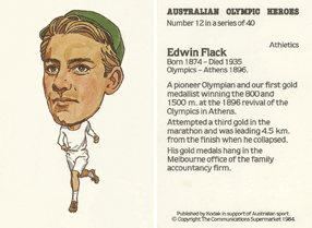 Australian Sporting Heroes (Kodak) - Edwin Flack