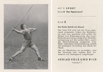 Die Bildert�te (Verlag Volk und Bild) - javelin