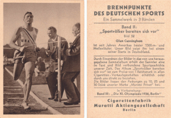 Brennpunket des Deutschen Sports, Band II (Muratti) - Glenn Cunningham