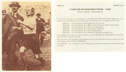 Connaissance des Jeux Olympiques, Serie 23 (Chocolat Poulain) - Dorando Pietri