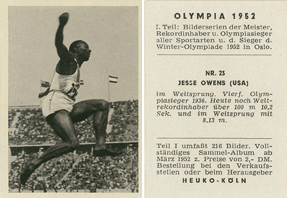 Die Olympischen Spiele 1952 in Oslo und Helsinki - Jesse Owens