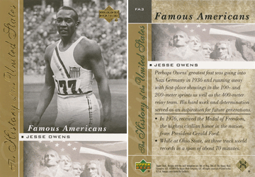 History of the United States (Upper Deck) - Jesse Owens