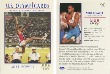 U.S. Olympicards (Impel) - Mike Powell