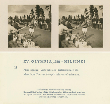 XV. Olympia 1952 Helsinki (Raumbild-Verlag Otto Schoenstein) - Emil Zatopek
