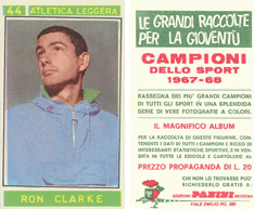 Panini Campioni Dello Sport 1967-68 - Ron Clarke