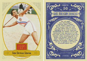 Panini Golden Age - Babe Didrickson Zaharias