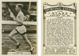 Sporting Events and Stars (Pattreiouex/Senior Service) - Jack Lovelock