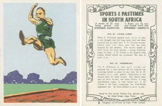 Sports & Pastimes in South Africa (United Tobacco Companies)