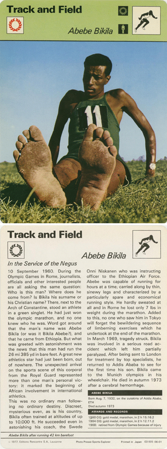 Sportscaster - Abebe Bikila