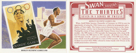 The Thirties (Swan Vestas) - Jesse Owens