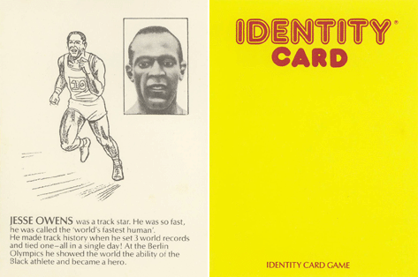 Identity Card Game (Identity Toys, Inc.), 1989 - Jesse Owens