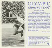 Olympic Challenge (Brooke Bond), 1992 - Jesse Owens