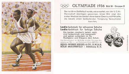 Olympische Spiele 1936 [Olympiade 1936] (Sidol/Lodix/Sigella), 1936 - Jesse Owens