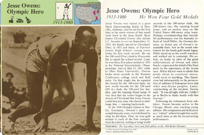 Story of America (Panarizon) - Jesse Owens